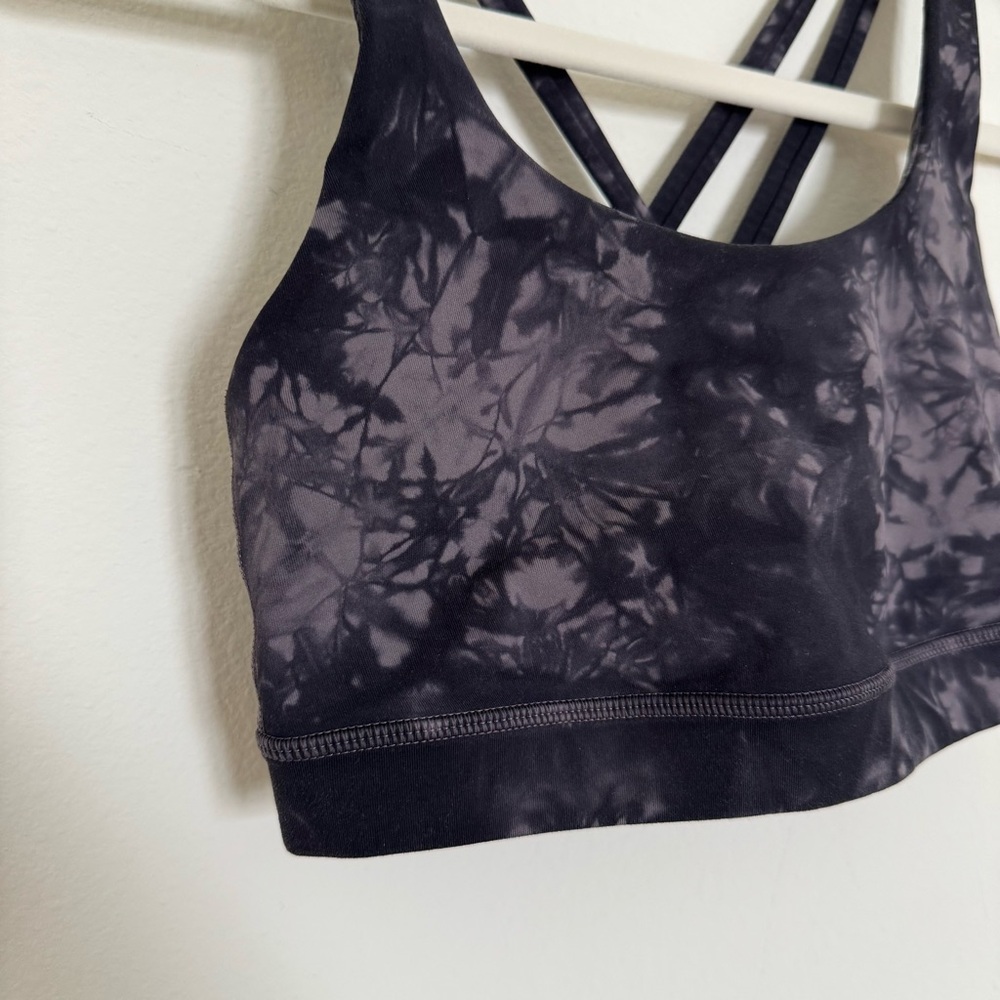 Lululemon Athletica Energy Bra Shibori in Grey Black Night - Picture 4 of 7
